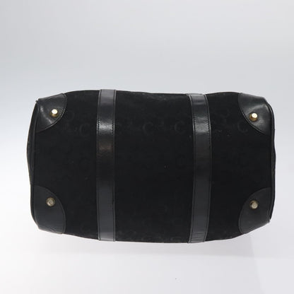 Celine C Sulky Handbag Canvas, BLACK, CANVAS, Handbag
