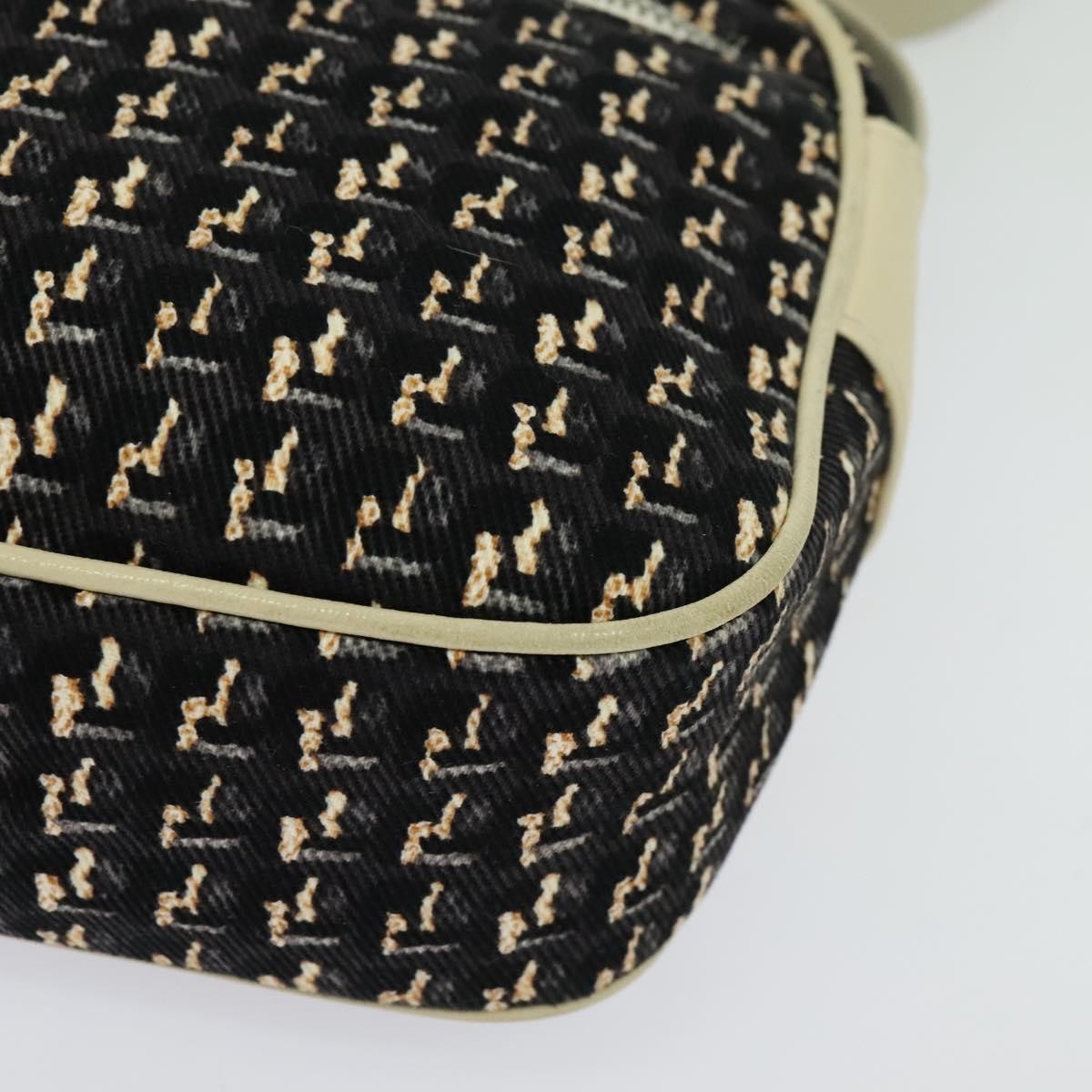 Chanel Vintage Clover Camera Bag Printed Canvas, BLACK, CANVAS, Crossbody bag