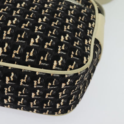 Chanel Vintage Clover Camera Bag Printed Canvas, BLACK, CANVAS, Crossbody bag
