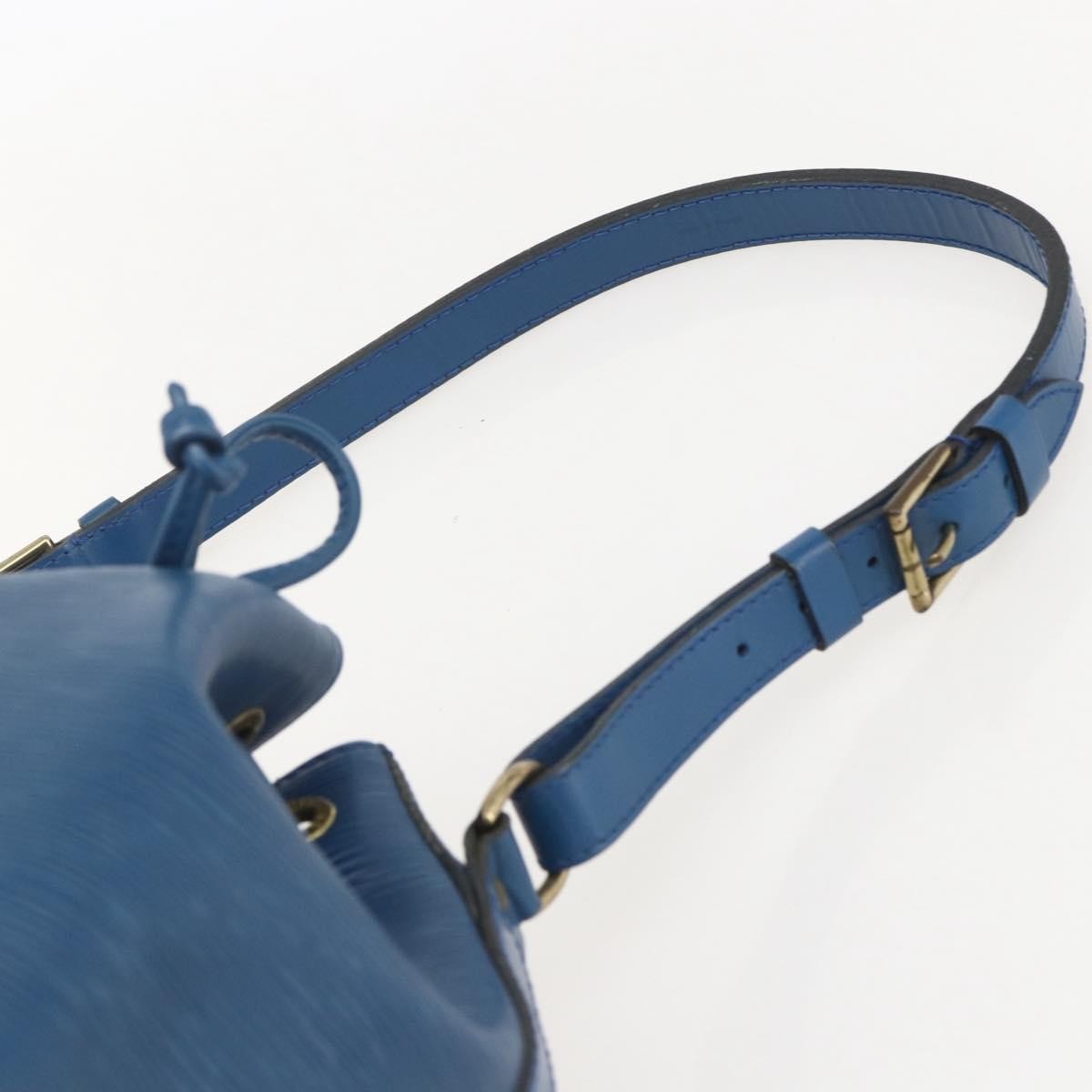 Louis Vuitton Petit Noe Handbag Epi Leather, BLUE, LEATHER, Shoulder bag
