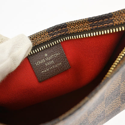 Louis Vuitton Trousse Make Up Bag Damier Canvas, BROWN, CANVAS, Clutche & pouche
