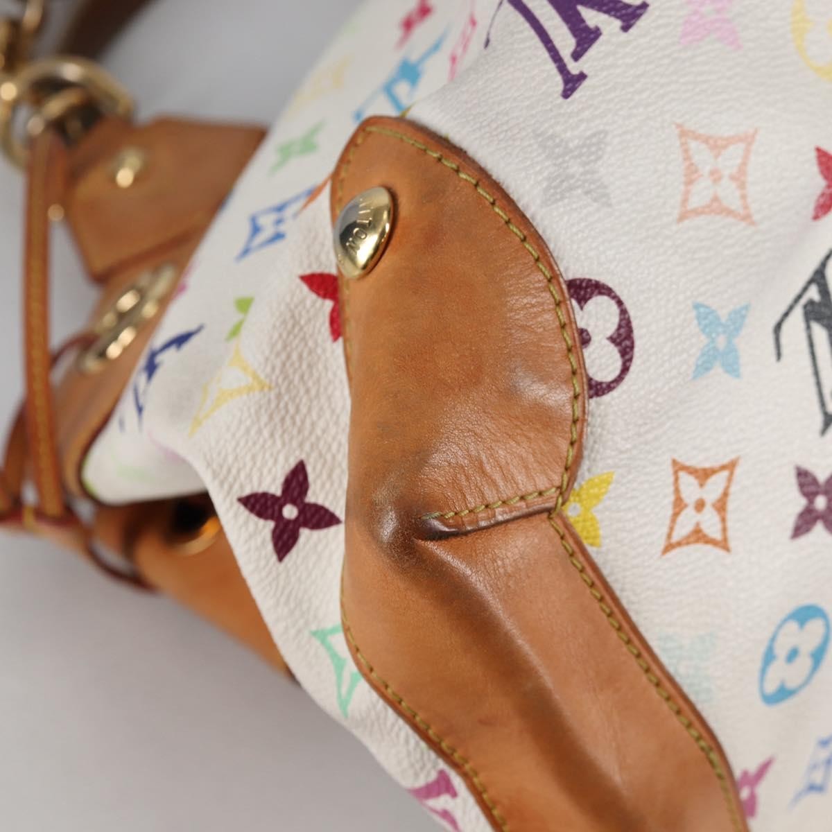 Louis Vuitton Ursula Handbag Monogram Multicolor, WHITE, CANVAS, Handbag