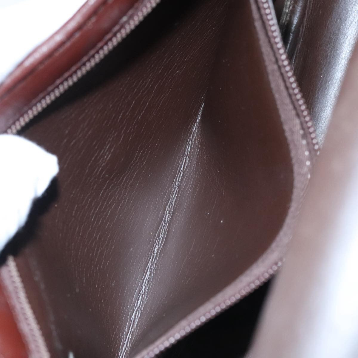 Christian Dior Vintage Trotter Shoulder Bag Embroidered Diorissimo Canvas, BURGUNDY, LEATHER, Shoulder bag