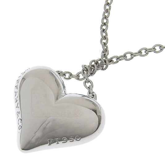 Tiffany & Co. Dots heart Necklace Platinum with diamonds, SILVER, PLATINUM, Necklace