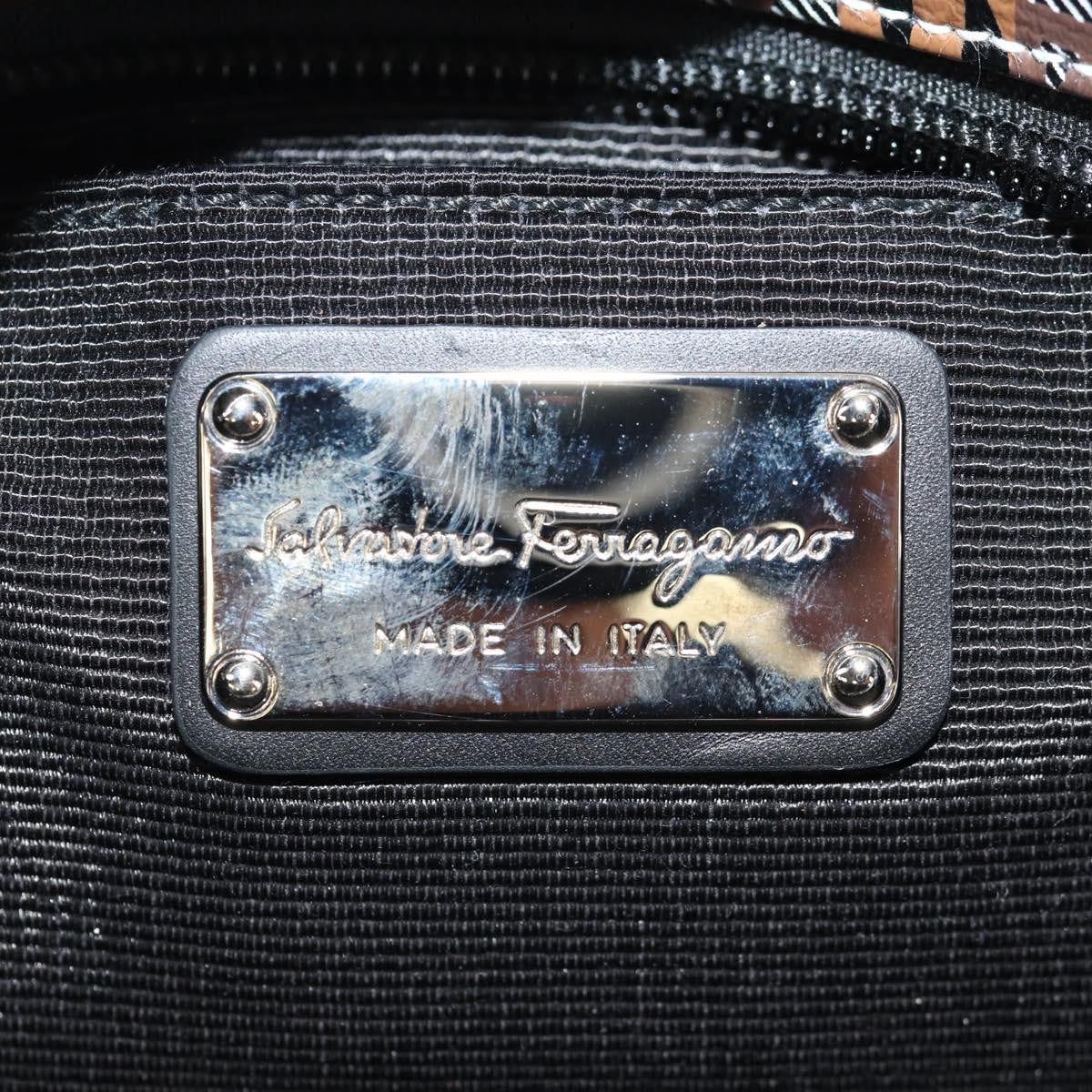 Salvatore Ferragamo Gancini handbag Leather, Multicolour, Leather, Handbag