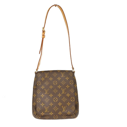 Louis Vuitton Musette Salsa Handbag Monogram Canvas, BROWN, CANVAS, Shoulder bag