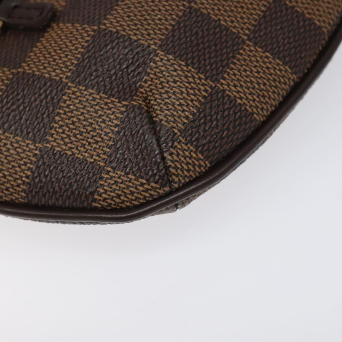 Louis Vuitton Manosque Pochette Damier, BROWN, CANVAS, Clutche & pouche