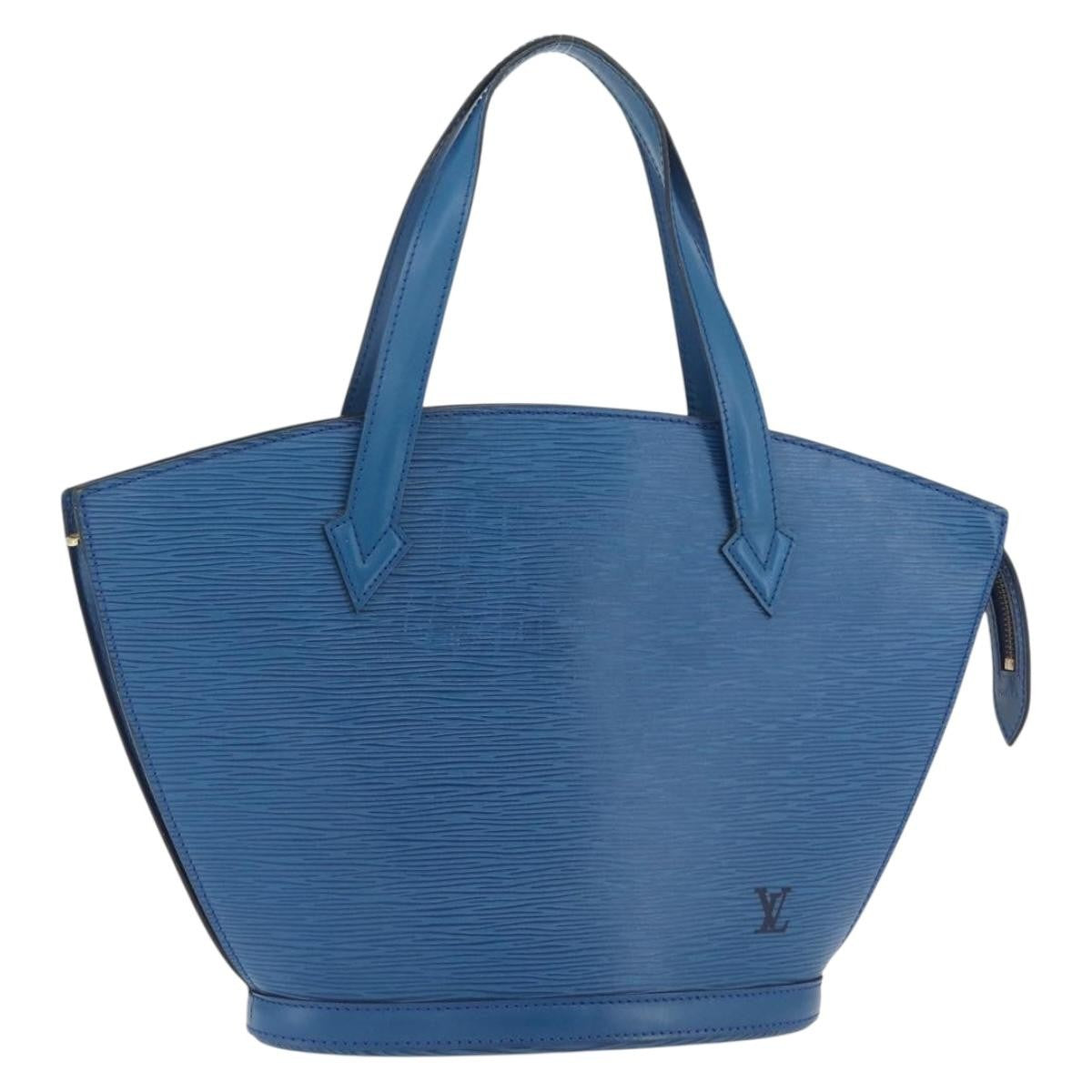 Louis Vuitton Saint Jacques Handbag Epi Leather, BLUE, LEATHER, Handbag