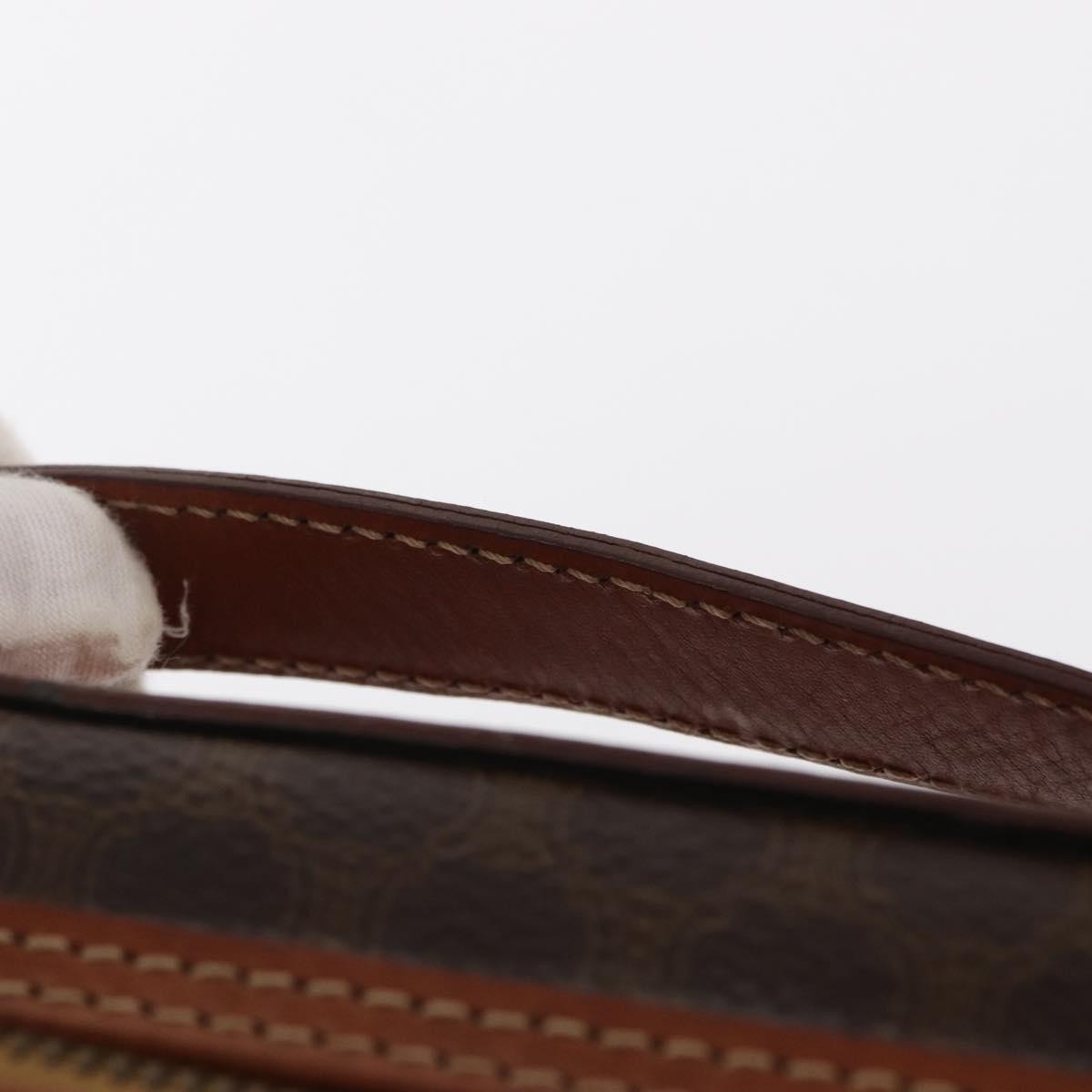 Celine Macadam Vanity Bag Canvas, BROWN, CANVAS, Handbag
