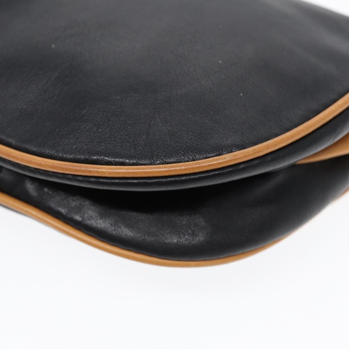 Celine Vintage Macadam Handbag vinyle, BLACK, LEATHER, Shoulder bag