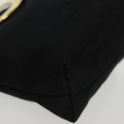 Celine Circle Logo Pouch Nylon, BLACK, NYLON, Clutche & pouche