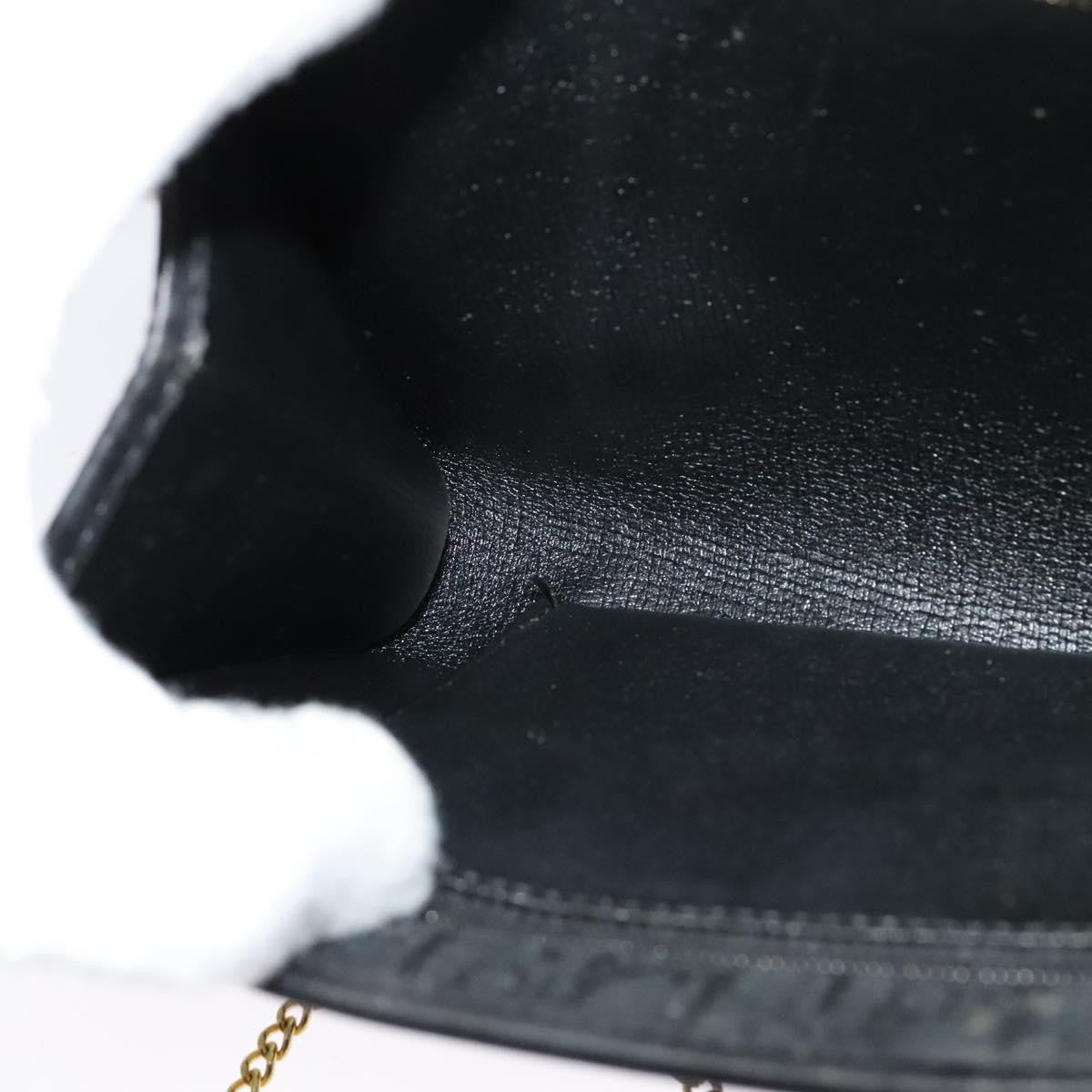 Christian Dior Vintage Trotter Flap Crossbody Bag Canvas, BLACK, CANVAS, Shoulder bag