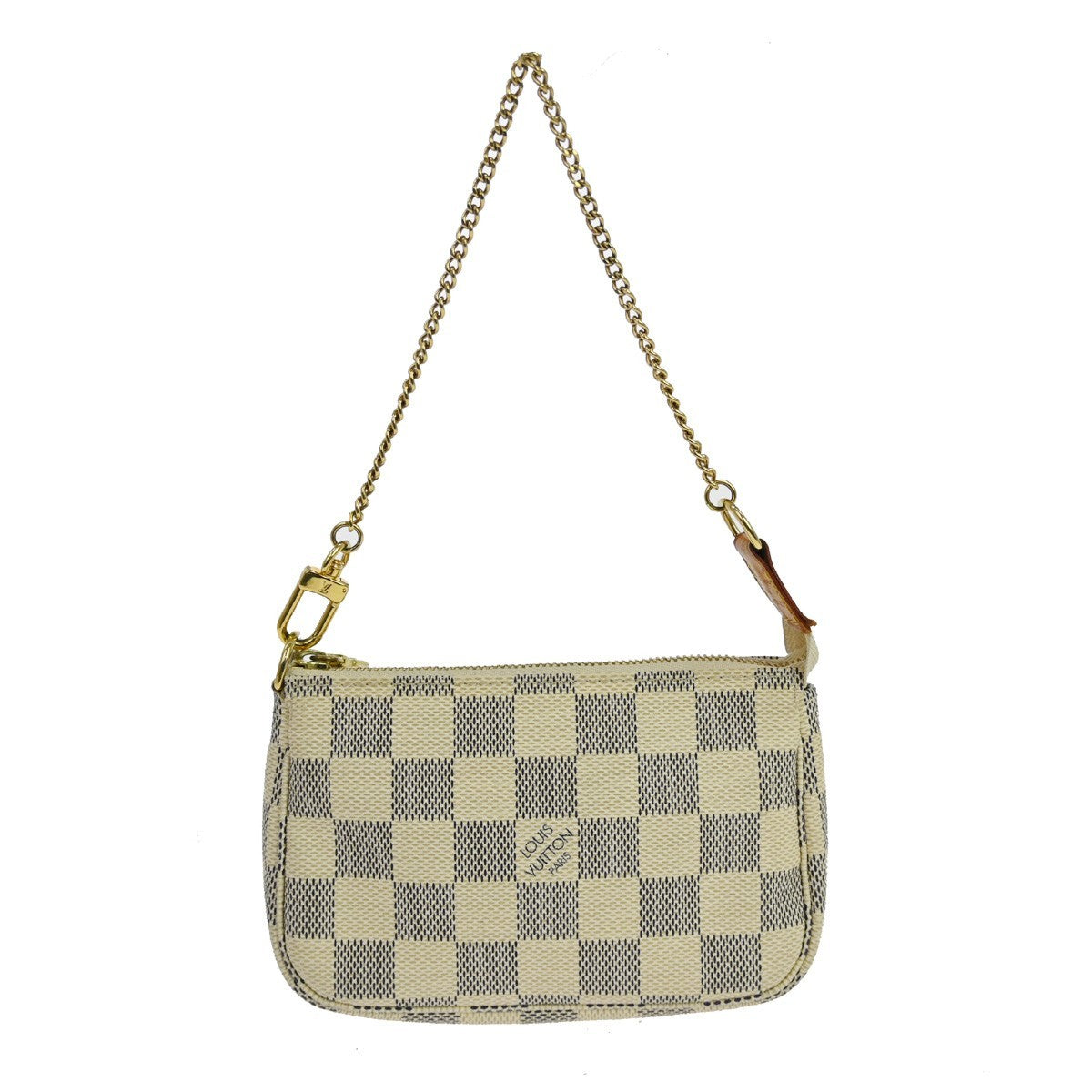 Louis Vuitton Mini pochette accessoires Damier Canvas, White, Canvas, Clutch