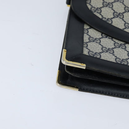Gucci GG Supreme Messenger Bag GG canvas, NAVY, PVC, Shoulder bag