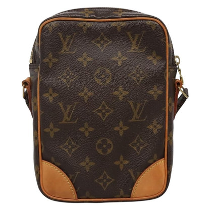Louis Vuitton Danube 15 Crossbody Bag Monogram Canvas, BROWN, CANVAS, Crossbody bag