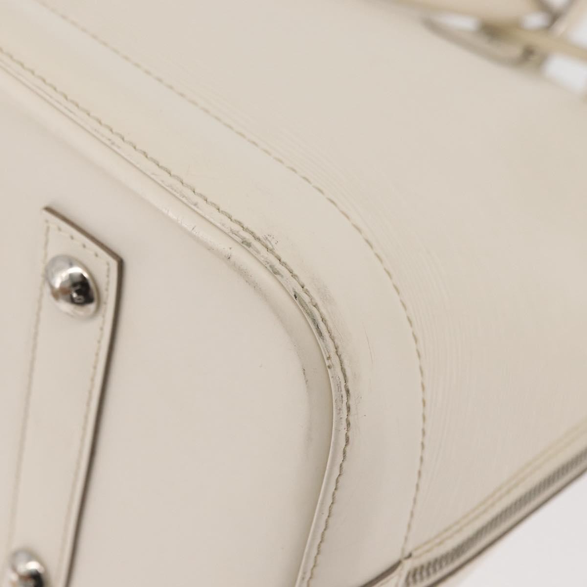 Louis Vuitton Alma Handbag Epi Leather, White, Leather, Handbag