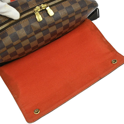 Louis Vuitton Naviglio Handbag Damier, Brown, Canvas, Shoulder Bag