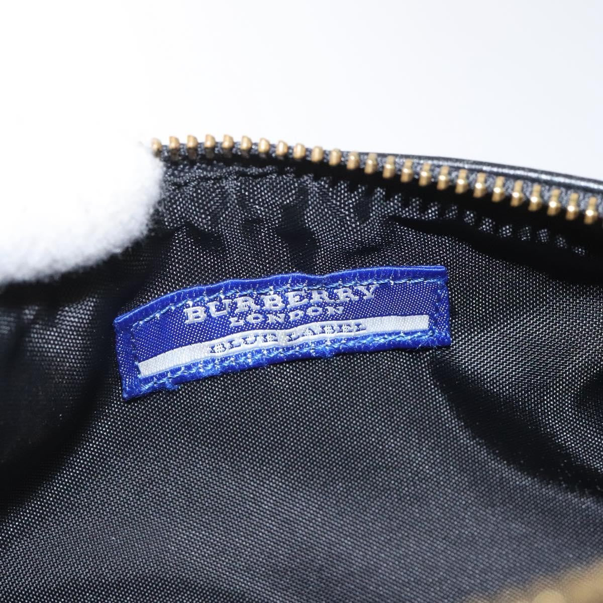 Burberry Blue Label Checked Bowling Nylon, RED, NYLON, Travel bag