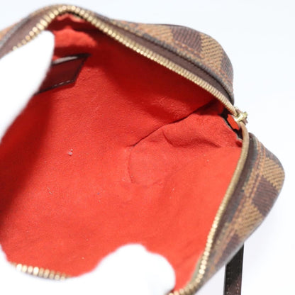 Louis Vuitton Ipanema Pochette Damier, BROWN, CANVAS, Clutche & pouche