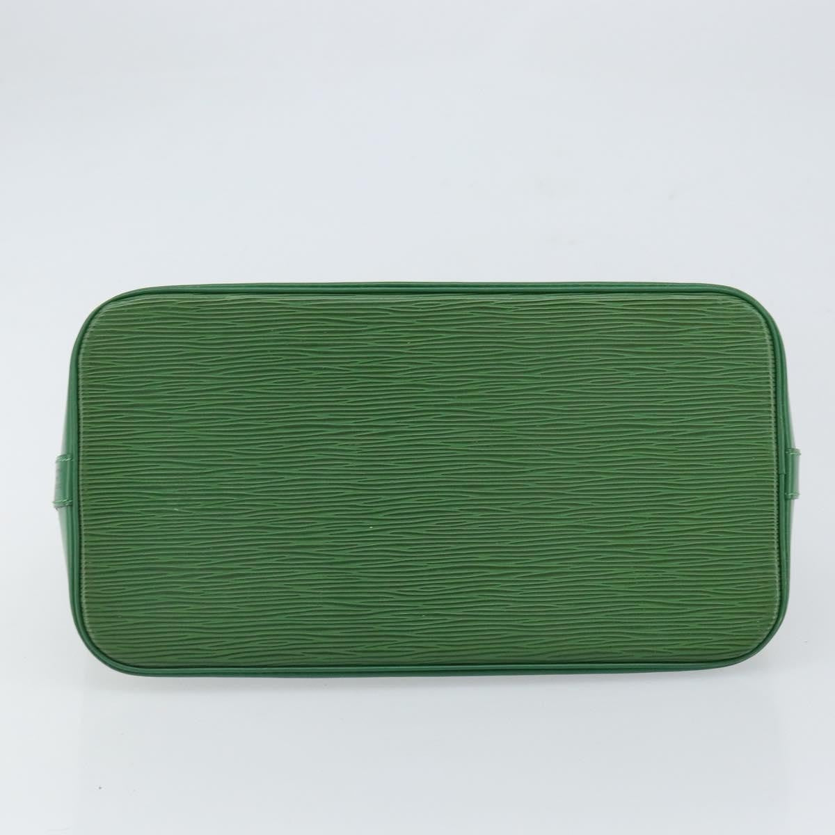 Louis Vuitton Alma Handbag Epi Leather, GREEN, LEATHER, Handbag