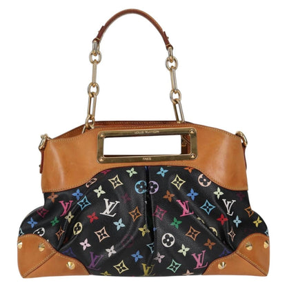 Louis Vuitton Judy Handbag Monogram Multicolor, BLACK, CANVAS, Handbag