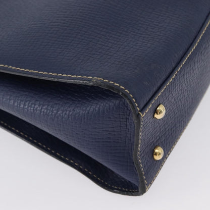 Loewe Vintage Shoulder Bag Leather, NAVY, LEATHER, Shoulder bag