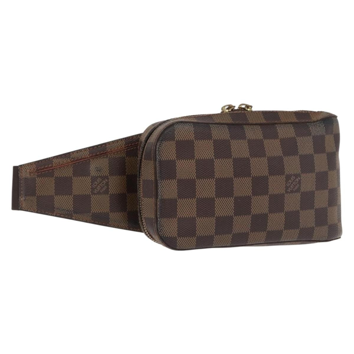 Louis Vuitton Geronimos Waist Bag Damier, BROWN, CANVAS, Shoulder bag