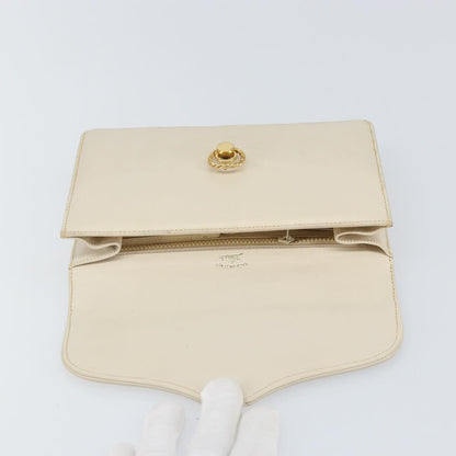 Gucci Vintage clutch Bag Leather, WHITE, LEATHER, Clutche & pouche