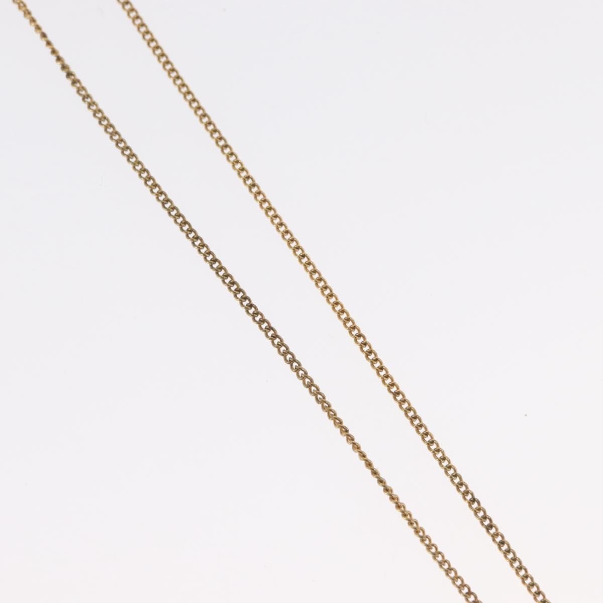 Christian Dior CD Round Pendant Necklace Metal, Gold, Metal, Necklace