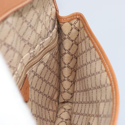 Celine Macadam Pochette Canvas and Leather, BEIGE, CANVAS, Clutche & pouche