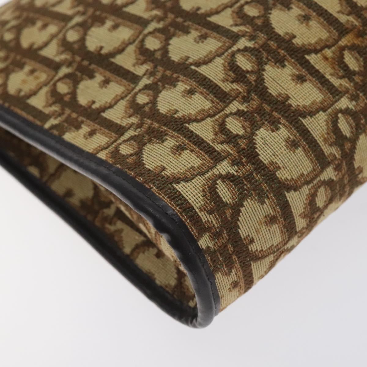 Christian Dior Vintage Trotter Shoulder Bag Canvas, BROWN, CANVAS, Shoulder bag