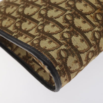 Christian Dior Vintage Trotter Shoulder Bag Canvas, BROWN, CANVAS, Shoulder bag