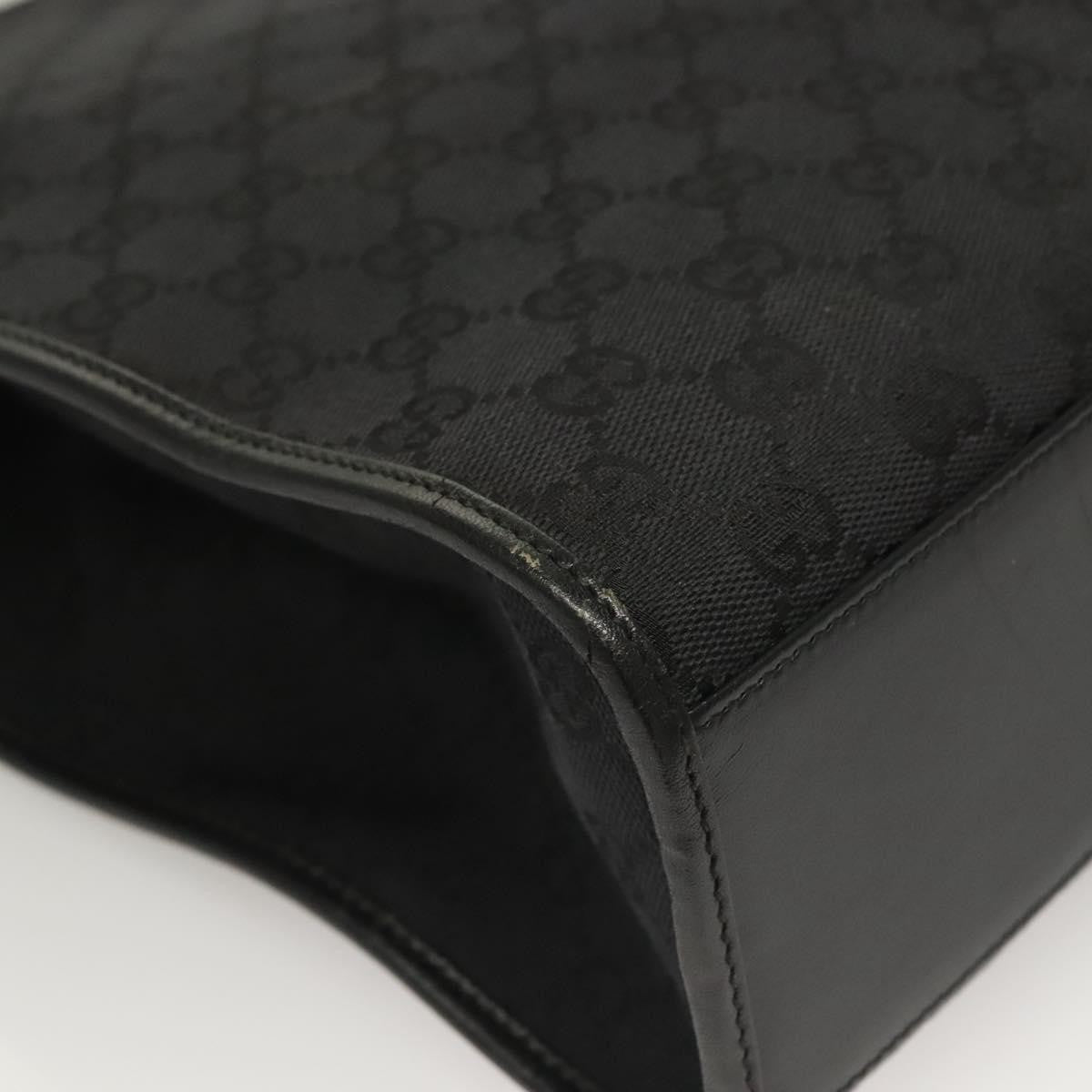 "Gucci Vintage Jackie Tote Canvas, Leather", BLACK, CANVAS, Tote bag