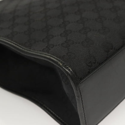 "Gucci Vintage Jackie Tote Canvas, Leather", BLACK, CANVAS, Tote bag