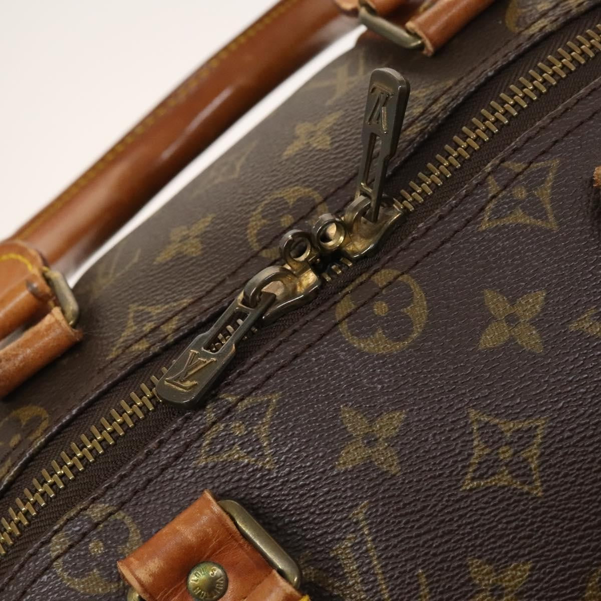 Louis Vuitton Keepall Bag Monogram Canvas, BROWN, CANVAS, Travel bag