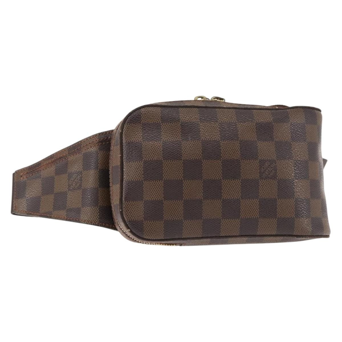 Louis Vuitton Geronimos Waist Bag Damier, BROWN, CANVAS, Shoulder bag