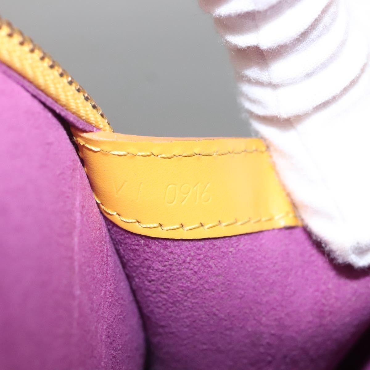 Louis Vuitton Lussac Handbag Epi Leather, YELLOW, LEATHER, Shoulder bag