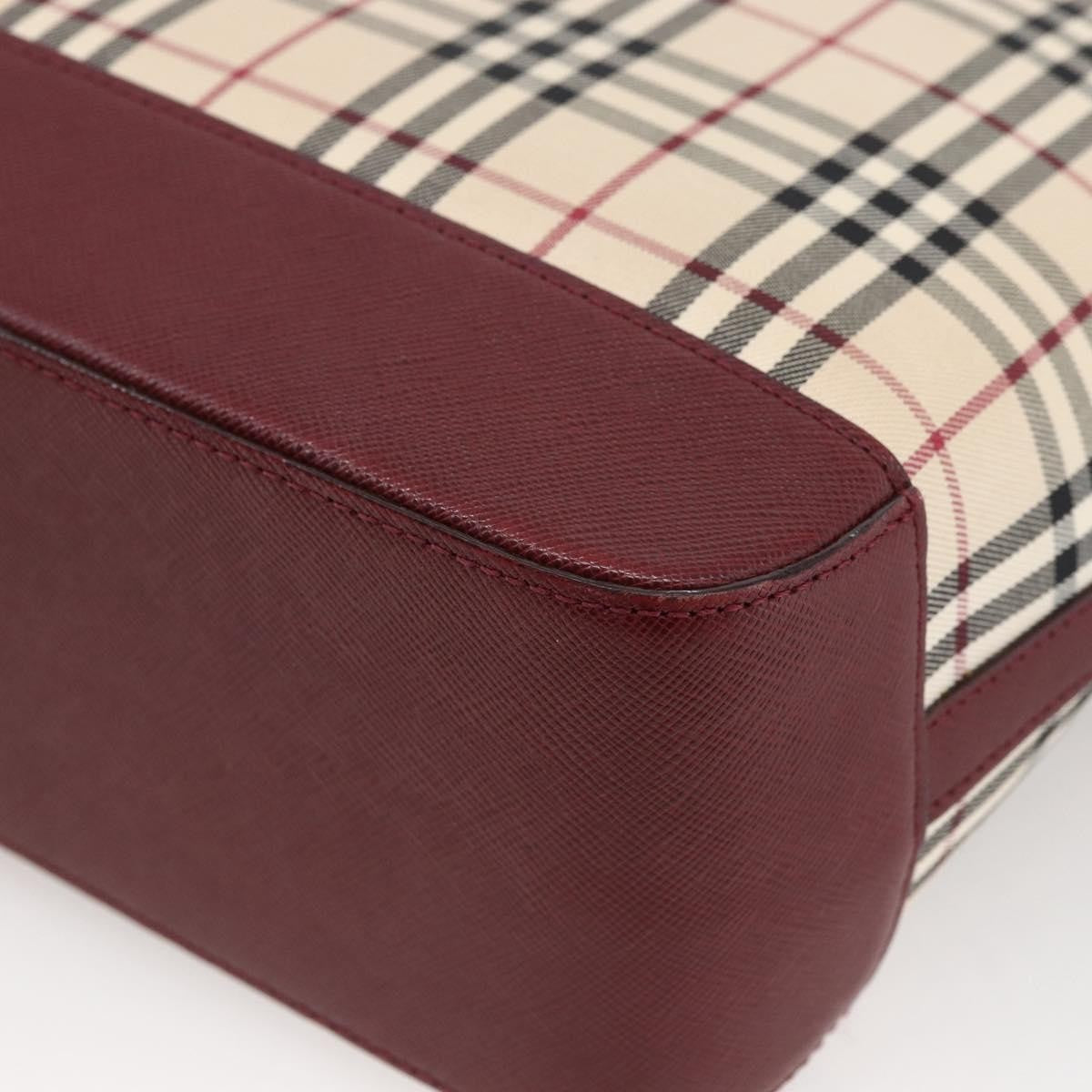 Burberry Nova Check Tote Canvas and Leather, BEIGE, CANVAS, Tote bag