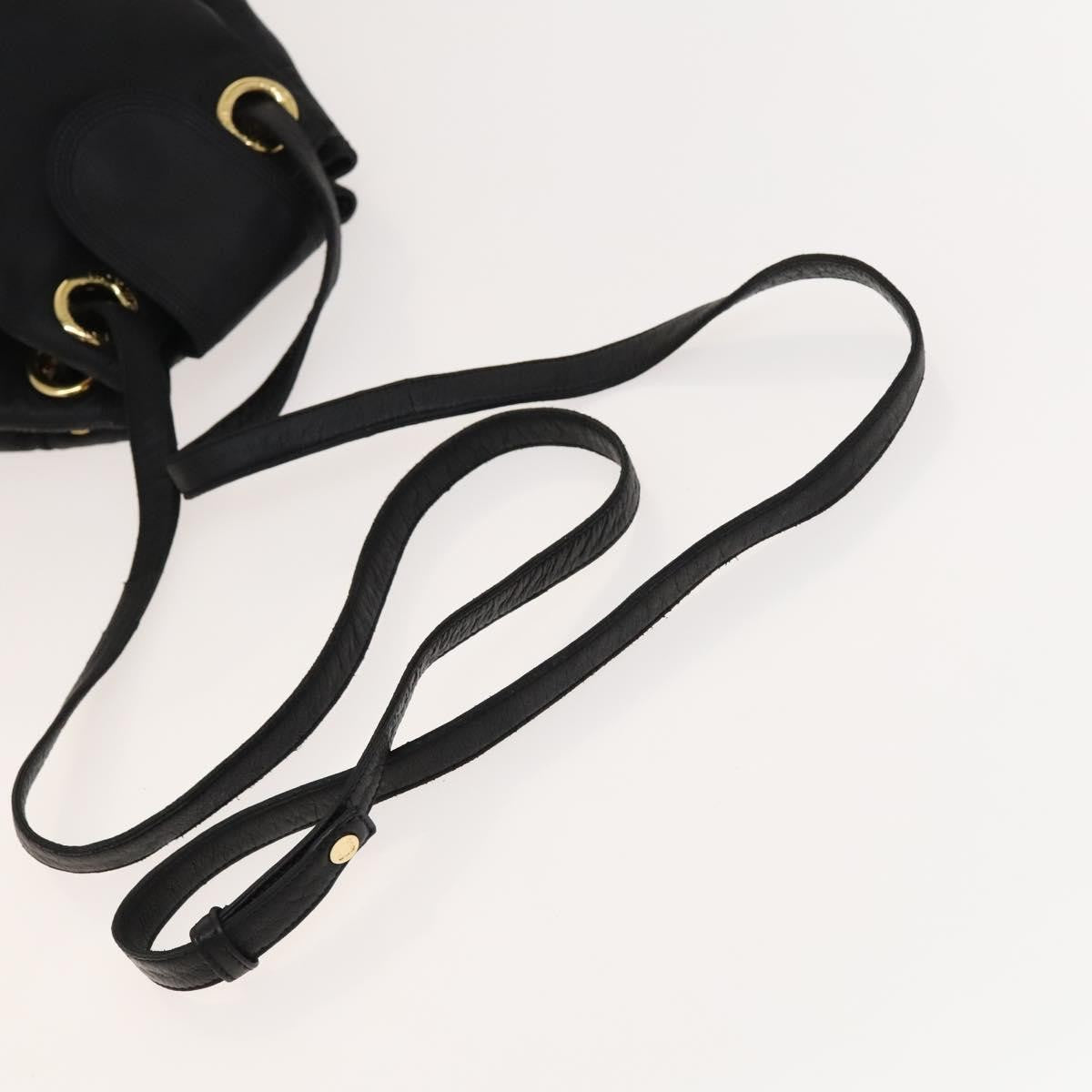 Loewe Vintage Shoulder Bag Leather, BLACK, LEATHER, Shoulder bag