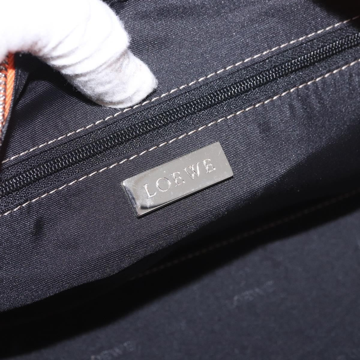 Loewe Anagram handbag Leather, Orange, Leather, Handbag