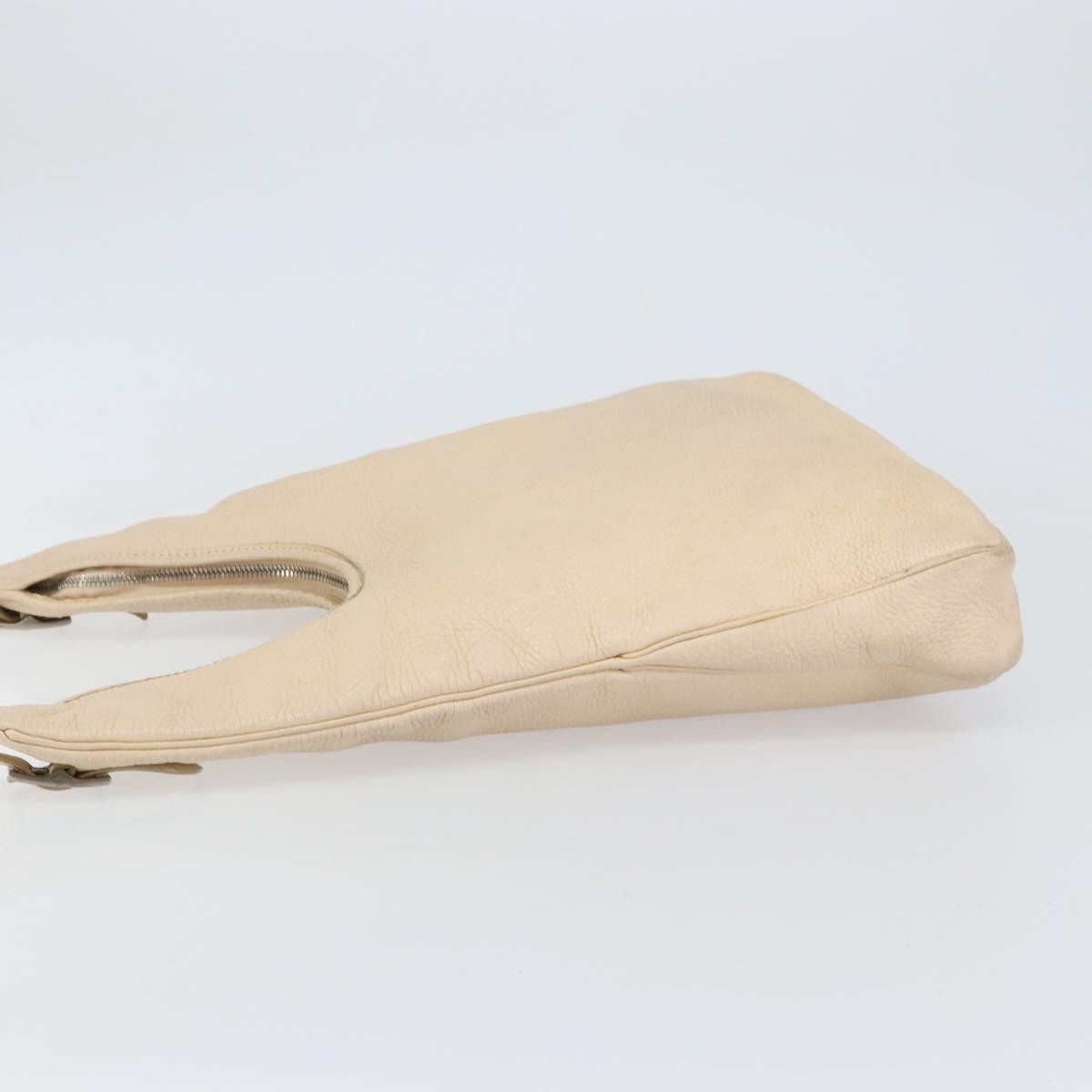 Hermes Massai Bag Leather, BEIGE, LEATHER, Shoulder bag