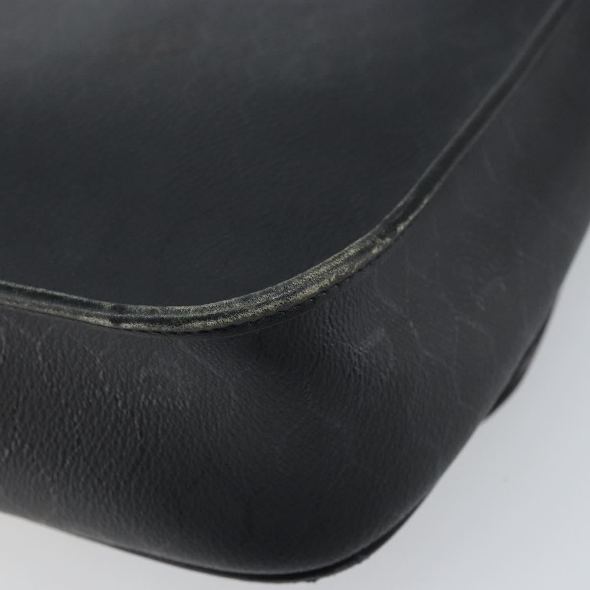Christian Dior Vintage Honeycomb Shoulder Bag Canvas and Leather, BLACK, CANVAS, Shoulder bag