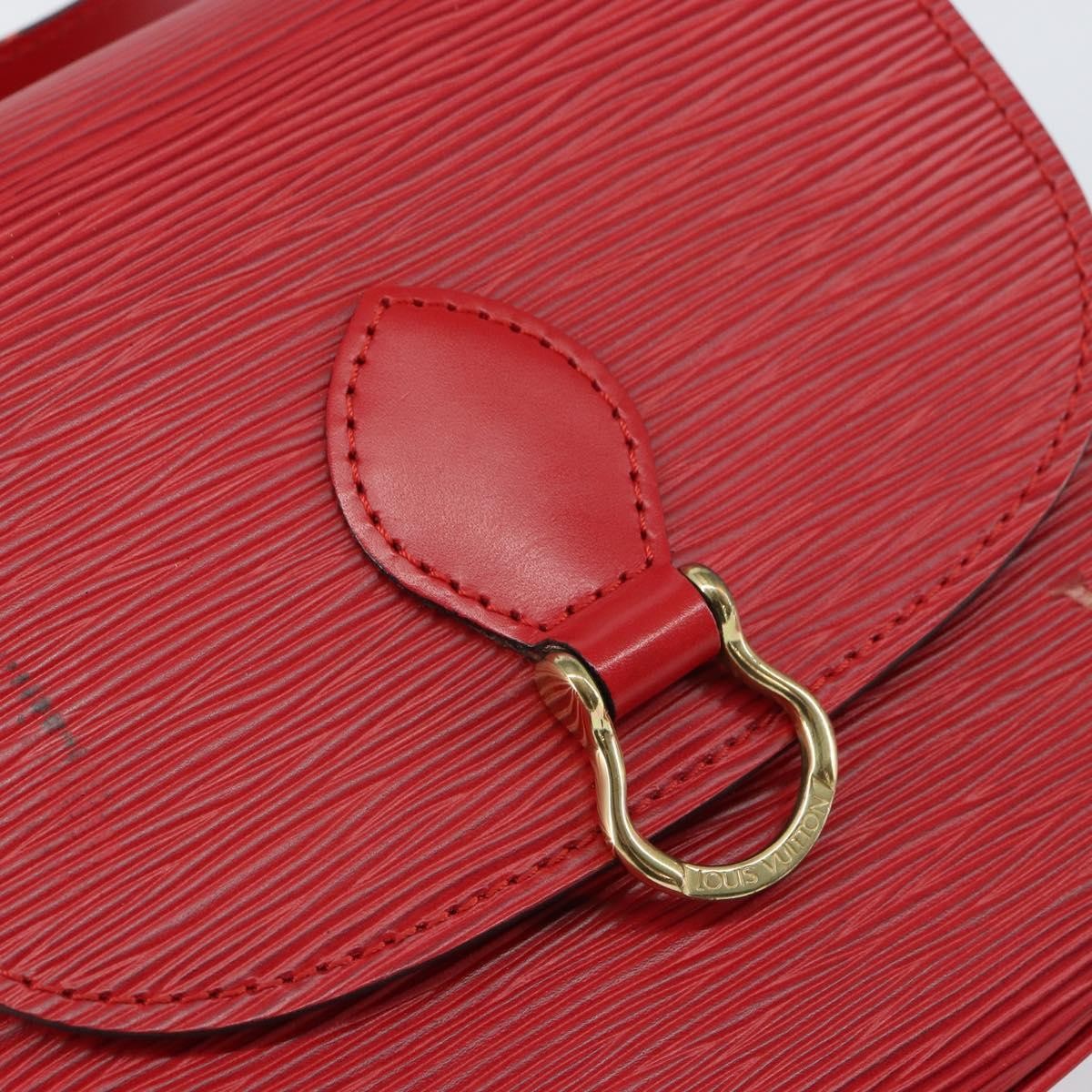 Louis Vuitton Saint Cloud Handbag Epi Leather, RED, LEATHER, Shoulder bag