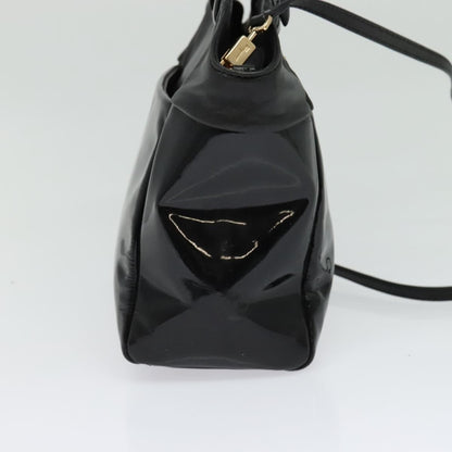 Salvatore Ferragamo Vala Handbag Patent leather, BLACK, PATENT_LEATHER, Handbag