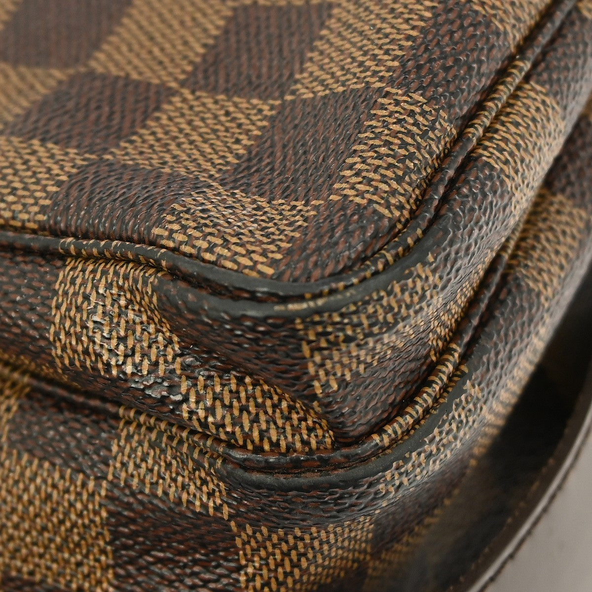Louis Vuitton Naviglio Handbag Damier, BROWN, CANVAS, Shoulder bag