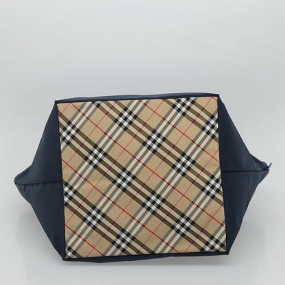 Burberry Nova Check Tote Nylon, NAVY, NYLON, Tote bag