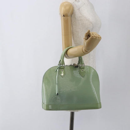 Louis Vuitton Alma Handbag Monogram Vernis, GREEN, PATENT_LEATHER, Handbag