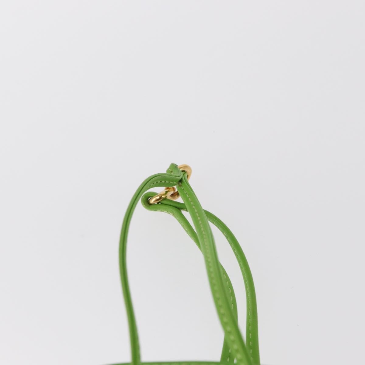 Hermes Vespa Pouch Leather, GREEN, LEATHER, Clutche & pouche
