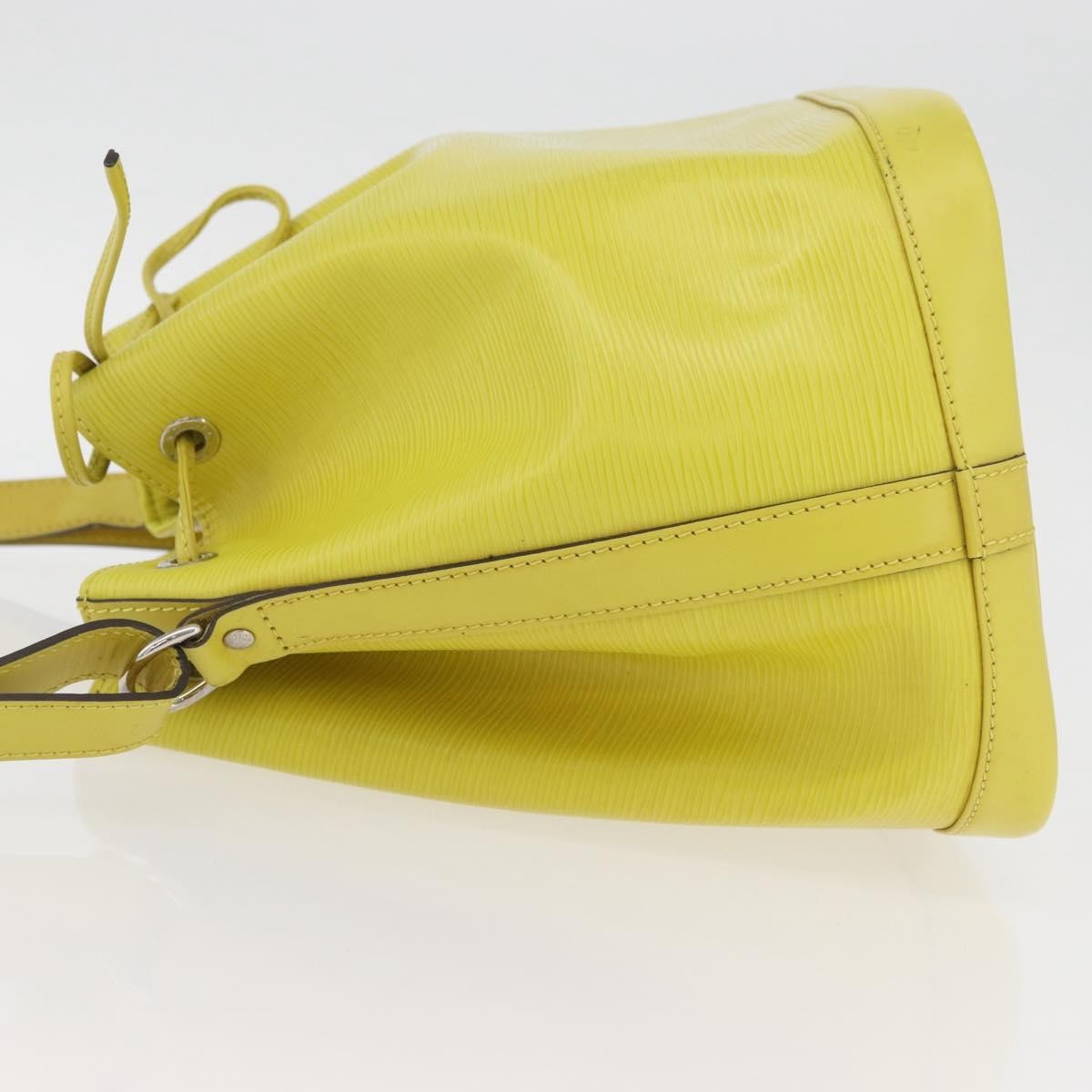 Louis Vuitton Petit Noe Handbag Epi Leather, Green, Leather, Handbag
