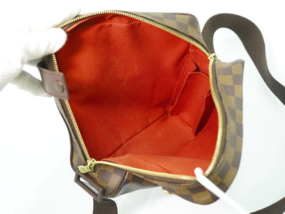 Louis Vuitton Olav Handbag Damier, BROWN, CANVAS, Shoulder bag